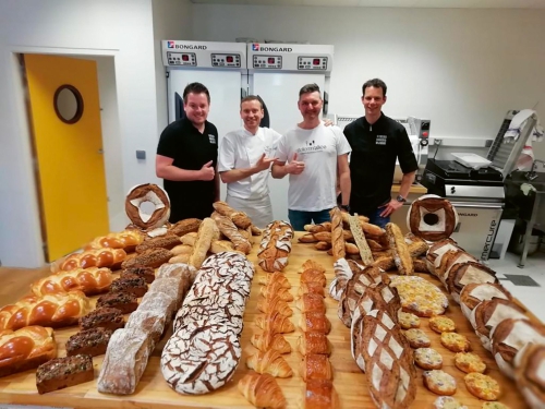 Wijnand bracht samen met bakkers Sander Dijkman en Rinze Onis een bezoek aan de Franse proefbakkerij van Minoterie Girardeau